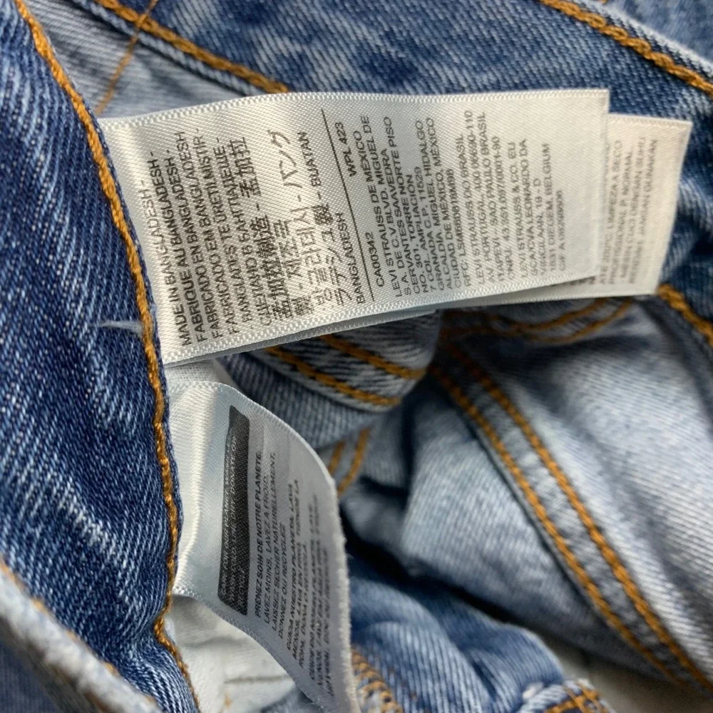 Levis 505 Regular Fit Straight Leg Jeans Mens 34x32‎ Blue Medium Wash Denim